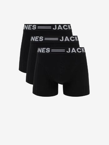 Jack & Jones Sense Boxeri, 3 bucăți Negru