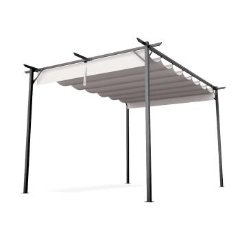 Blumfeldt Pantheon Robust, pergola, 3 x 4 m, cu jaluzele laterale, oțel acoperit cu pulbere rezistent la intemperii