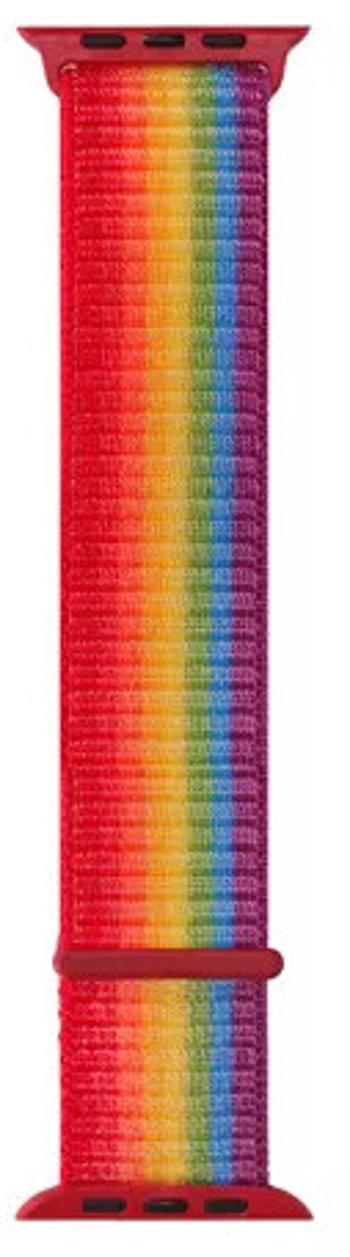 4wrist Curea din textil pentru Apple Watch - Rainbow 42/44/45 mm