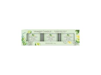 Yankee Candle Set de lumânări votive in sticlă Cucumber Mint Cooler 3 x 37 g