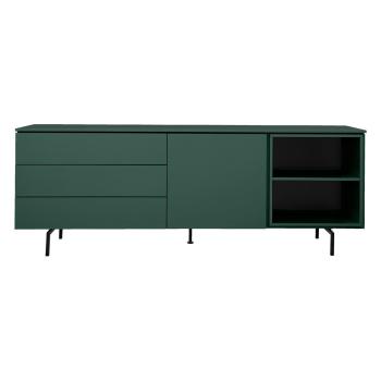 Comodă joasă verde petrol 210x76 cm Plain – Tenzo