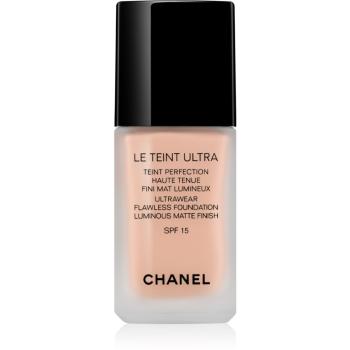 Chanel Le Teint Ultra machiaj matifiant de lungă durată SPF 15 culoare 40 Beige 30 ml