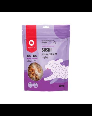 MACED Sushi Recompense pentru caine, cu pui si peste 500 g