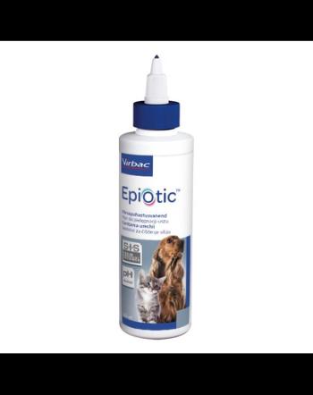 VIRBAC Epi-Otic Solutie de curatare a urechilor pentru caini si pisici 125 ml