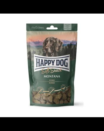 HAPPY DOG Soft Snack Montana, gustari pentru caini, cu cal, 100 g