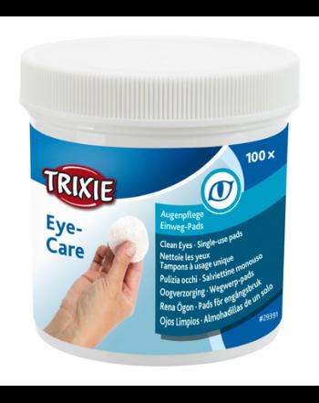 TRIXIE Eye Care Dischete curatare ochi, caini si pisici 100 buc