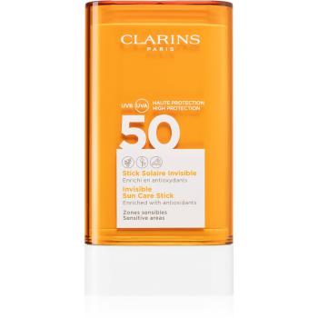 Clarins Invisible Sun Care Stick stick protector pentru zonele sensibile SPF 50 17 g