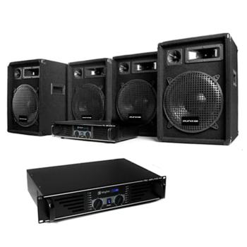 Electronic-Star DJ PA Set "Marrakesch Lounge Pro" 2x amplificator și 4 x boxe