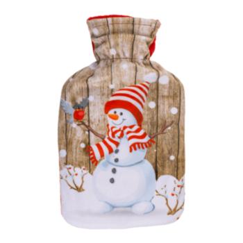 Termofor cu husă din fleece Snowman