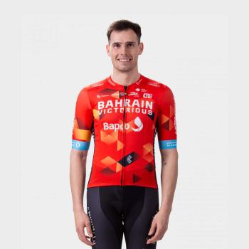 
                 ALÉ Tricou de ciclism cu mânecă scurtă - BAHR VICTORIOUS 2022 - albastru/roșu/alb  
            