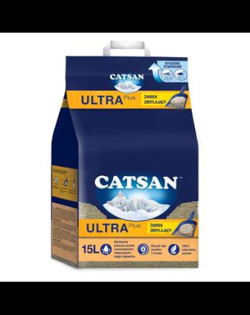 CATSAN Ultra Plus 15l Nisip compactor pentru litiera