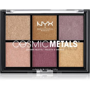 NYX Professional Makeup Cosmic Metals™ paletă cu farduri de ochi culoare 01 8.22 g