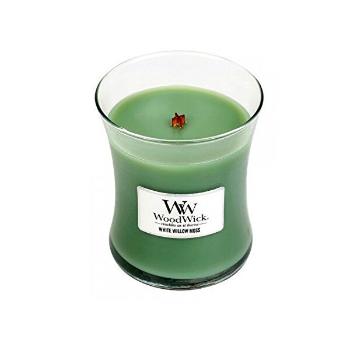 WoodWick Vaza de lumânări parfumată White Willow Moss 275 g