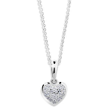 Cutie Jewellery Pandantiv în formă de inimă din aur alb Z6295-2383-40-10-X-2