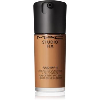 MAC Cosmetics Studio Fix Fluid SPF 15 24HR Matte Foundation + Oil Control machiaj cu efect matifiant SPF 15 culoare NW40 30 ml