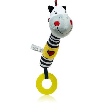 BabyOno Squeaky Toy with Teether jucărie fluierătoare pentru dentiție Zebra Zack 1 buc