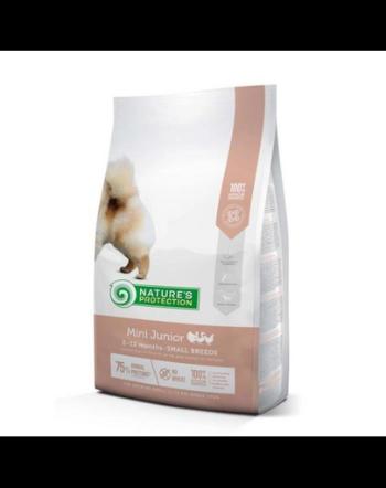 NATURES PROTECTION Mini Junior Poultry Small Breed Dog 2 kg Hrana catei talie mica, cu pasare