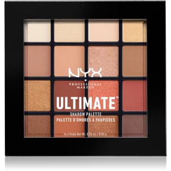 NYX Professional Makeup Ultimate Shadow paletă cu farduri de ochi culoare 03 Warm Neutrals 16 x 0.83 g