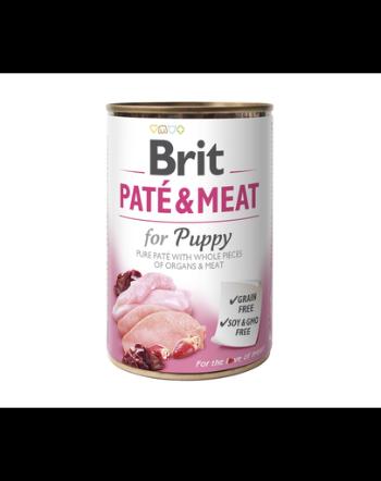 BRIT Pate &amp; meat Puppy chicken &amp; turkey 400g
