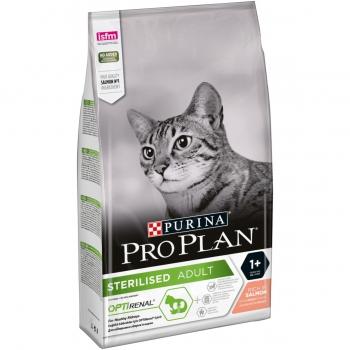 PURINA Pro Plan Sterilised OptiRenal, Somon, hrană uscată pisici sterilizate, 1.5kg