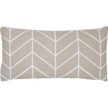 Set de 2 fețe de pernă decorative din flanelă Westwing Collection Yule, 40 x 80 cm, bej