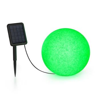 Blumfeldt Shinestone Solar 30, lampă tip bilă, panou solar, Ø 30 cm, LED RGB, IP68, baterie