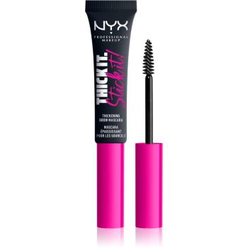 NYX Professional Makeup Thick it Stick It Brow Mascara mascara pentru sprâncene culoare 08 - Black 7 ml