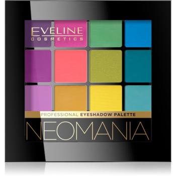 Eveline Cosmetics Neon paletă cu farduri de ochi 12 g