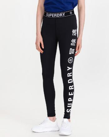 SuperDry Training Colanți Negru