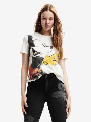 Desigual Plsd To Meet U Mickey Tricou Alb