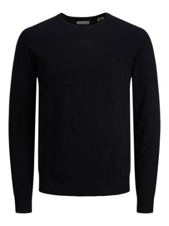 Jack&Jones PLUS Pulover pentru bărbați JJEEMIL 12217825 Black 4XL