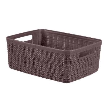 Coș de depozitare Curver Jute, 5 l, maro-violet