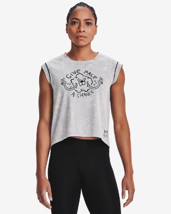 Under Armour Give Pace A Chance Crop Top Gri