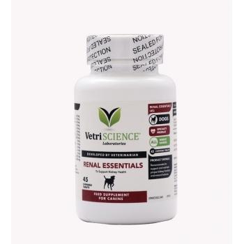 VETRI SCIENCE Renal Essentials Dog, suplimente renale câini, 45tbl