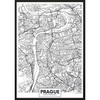 Poster DecoKing Map Prague, 70 x 50 cm