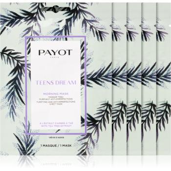 Payot Morning Mask Teens Dream masca de celule cu efect de curatare si reimprospatare pentru piele mixta spre grasa 5 buc