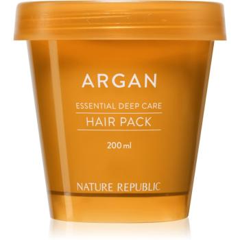 NATURE REPUBLIC Argan Essential Deep Care Hair Pack masca hranitoare pentru par deteriorat 200 ml