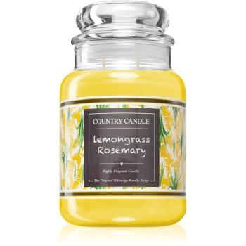 Country Candle Farmstand Lemongrass & Rosemary lumânare parfumată 680 g