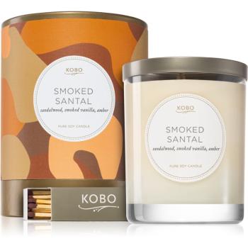 KOBO Camo Smoked Santal lumânare parfumată 312 g