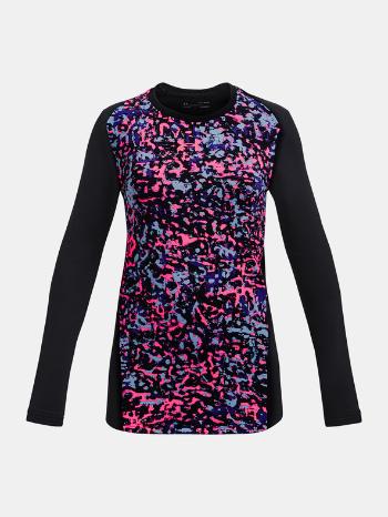 Under Armour ColdGear Novelty LS Crew Tricou pentru copii Negru