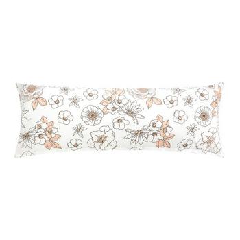 Față de pernă de relaxare Bellatex Flori somon , 55 x 180 cm, 55 x 180 cm