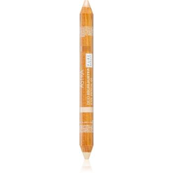 Astra Make-up Pure Beauty Duo Highlighter creion iluminator pentru sprâncene culoare Lemon Zest 4,2 g