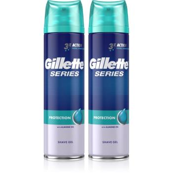 Gillette Series Protection gel pentru bărbierit 3 in 1 2 x 200 ml