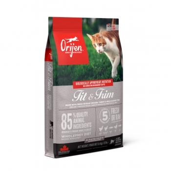 ORIJEN Fit & Trim, hrană uscată fără cereale pisici, metabolism, 5.4kg