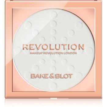 Makeup Revolution Bake & Blot pudra de fixare culoare White 5.5 g