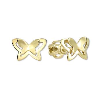 Brilio Cercei fluture din aur galben 231 001 00633