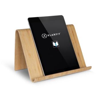 KLARFIT Panda, suport pentru tablete, bambus, ergonomic, incl. rețete-ebook