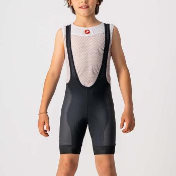 
                 CASTELLI Pantaloni scurți de ciclism cu bretele - COMPETIZIONE KIDS - negru/alb 
            