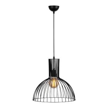 Lustră neagră cu abajur din metal ø 38 cm Fellini – Opviq lights