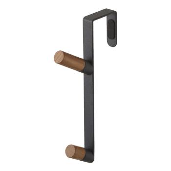 Cuier de ușă negru-natural din metal 1,5 cm Tower – YAMAZAKI